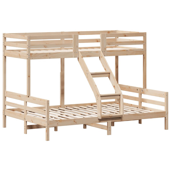 vidaXL Bunk Bed 80x200/140x200 cm Solid Pine Wood