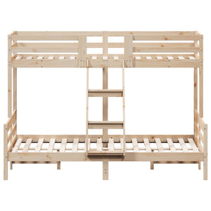 vidaXL Bunk Bed 80x200/140x200 cm Solid Pine Wood