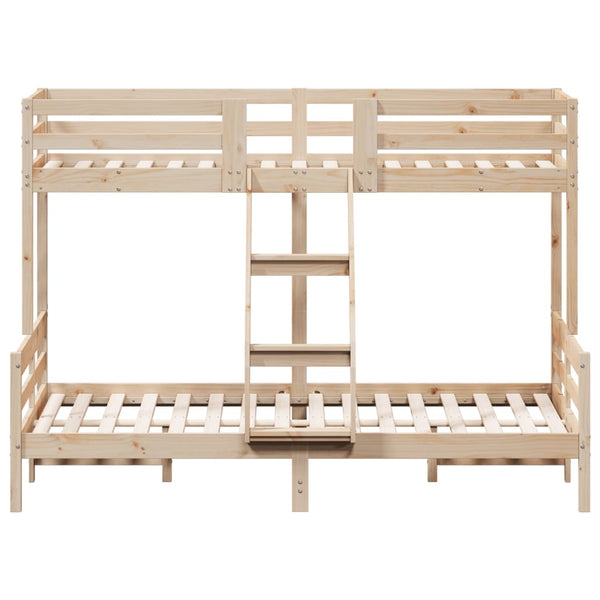 vidaXL Bunk Bed 80x200/140x200 cm Solid Pine Wood