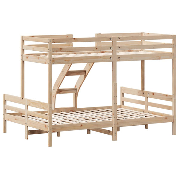 vidaXL Bunk Bed 80x200/140x200 cm Solid Pine Wood