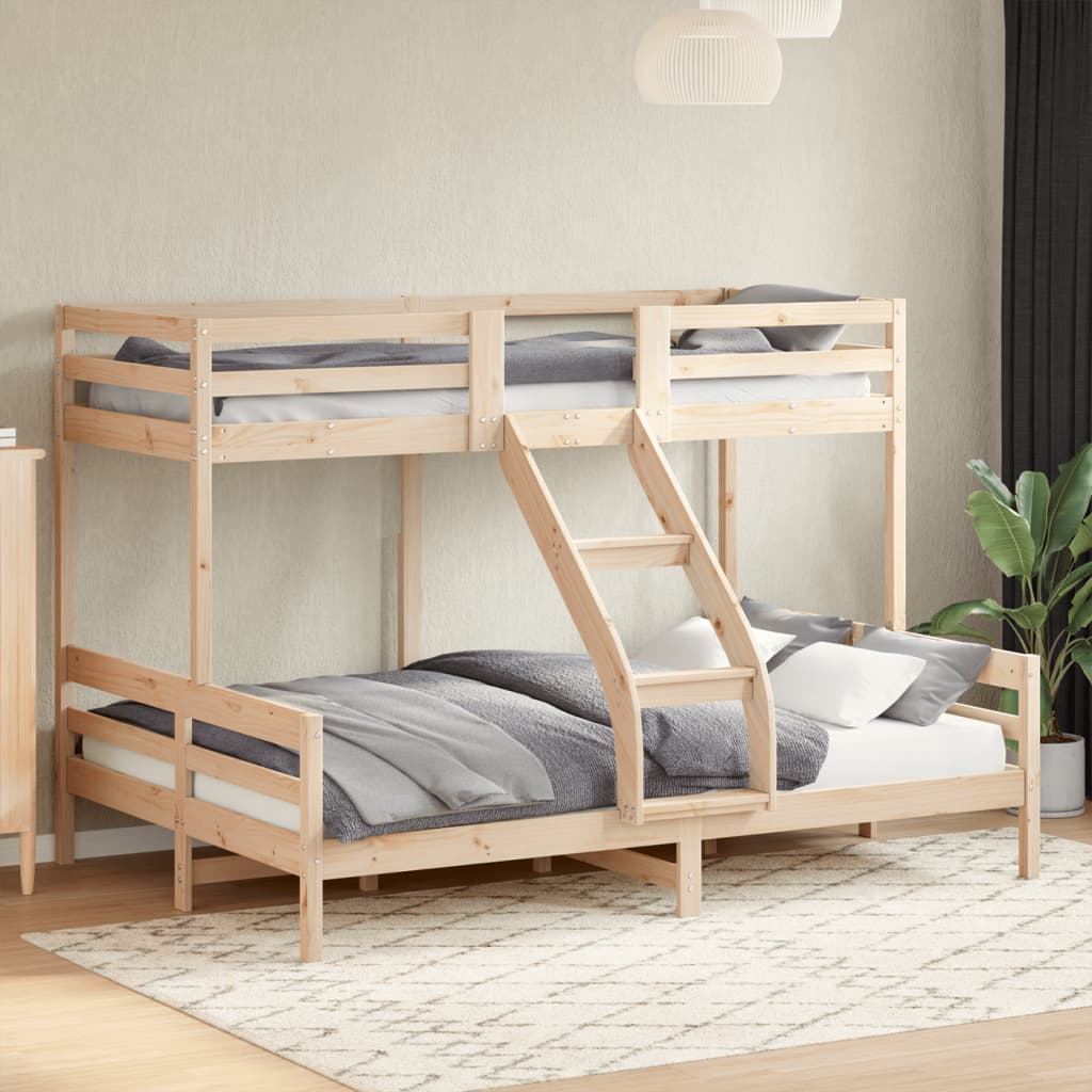 vidaXL Bunk Bed 80x200/140x200 cm Solid Pine Wood