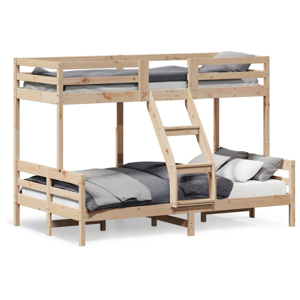 vidaXL Bunk Bed 90x200/120x200 cm Solid Pine Wood