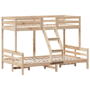 vidaXL Bunk Bed 90x200/120x200 cm Solid Pine Wood