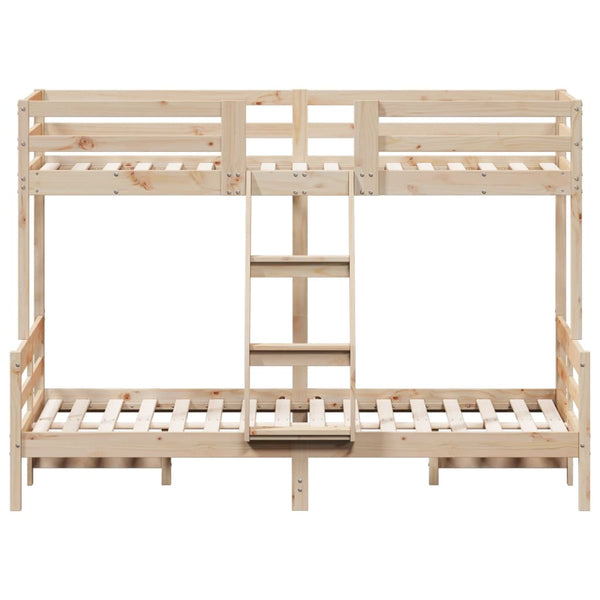 vidaXL Bunk Bed 90x200/120x200 cm Solid Pine Wood