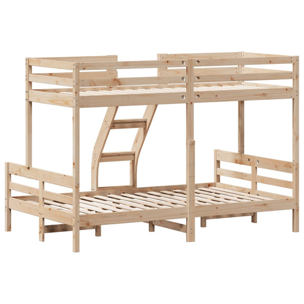vidaXL Bunk Bed 90x200/120x200 cm Solid Pine Wood