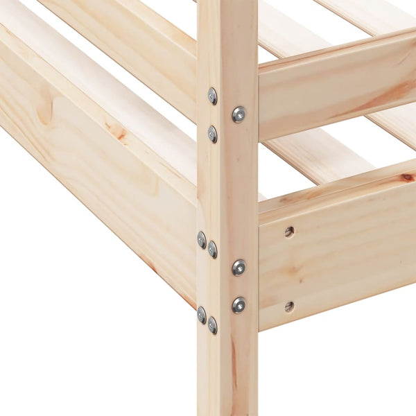 vidaXL Bunk Bed 90x200/120x200 cm Solid Pine Wood