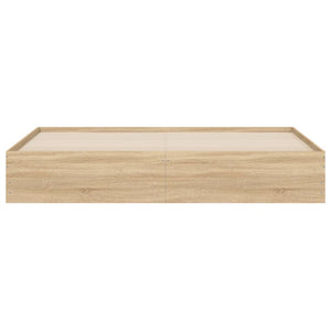 vidaXL Bed Frame with Drawers Sonoma Oak 180x200cm Engineered Wood