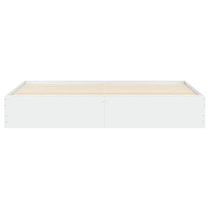 vidaXL Bed Frame with Drawers White 160x200 cm Engineered Wood
