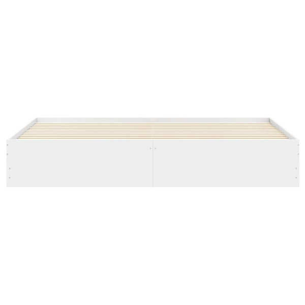 vidaXL Bed Frame with Drawers White 160x200 cm Engineered Wood