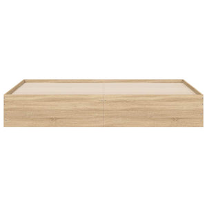 vidaXL Bed Frame with Drawers Sonoma Oak 160x200cm Engineered Wood