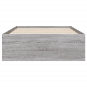 vidaXL Bed Frame with Drawers Grey Sonoma 100x200 cm Engineered Wood