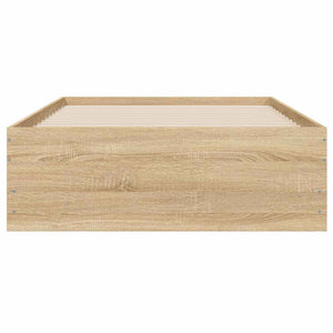 vidaXL Bed Frame with Drawers Sonoma Oak 90x200cm Engineered Wood