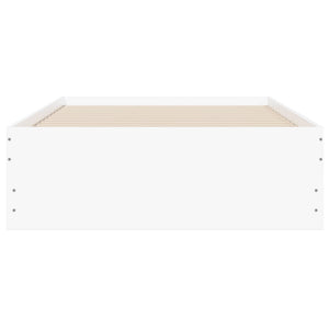 vidaXL Bed Frame with Drawers White 90x190 cm Engineered Wood