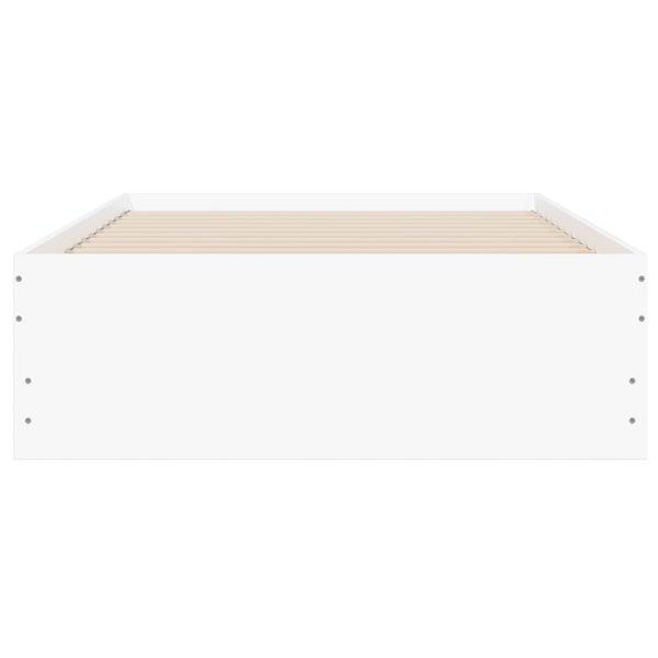 vidaXL Bed Frame with Drawers White 75x190 cm Engineered Wood