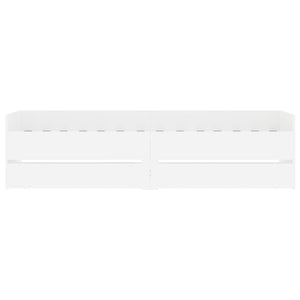 vidaXL Bed Frame with Drawers White 100x200 cm