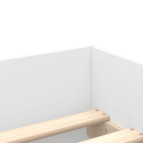 vidaXL Bed Frame with Drawers White 100x200 cm
