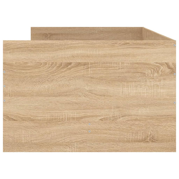 vidaXL Bed Frame with Drawers Sonoma Oak 100x200 cm