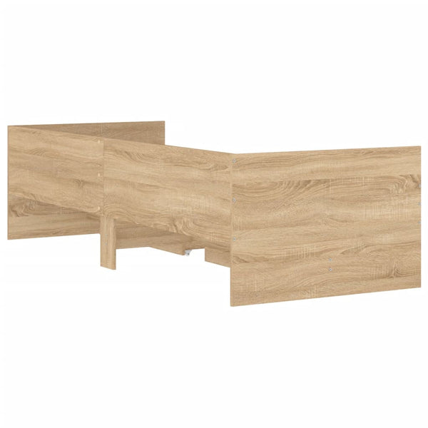 vidaXL Bed Frame with Drawers Sonoma Oak 100x200 cm