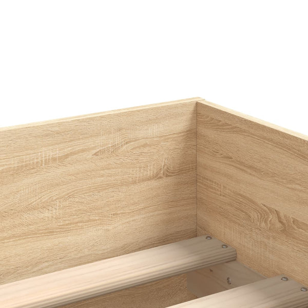 vidaXL Bed Frame with Drawers Sonoma Oak 100x200 cm