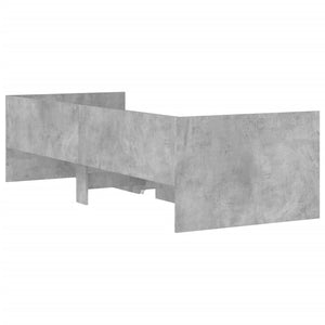 vidaXL Bed Frame with Drawers Concrete Grey 100x200 cm