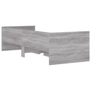 vidaXL Bed Frame with Drawers Gray Sonoma 100x200 cm