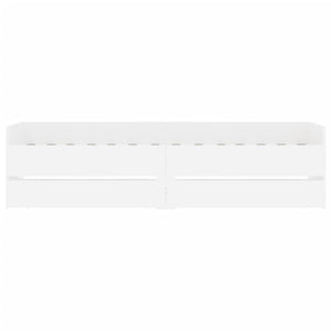 vidaXL Bed Frame with Drawers White 90x200 cm