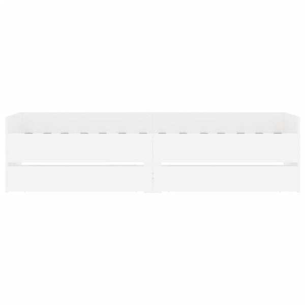vidaXL Bed Frame with Drawers White 90x200 cm