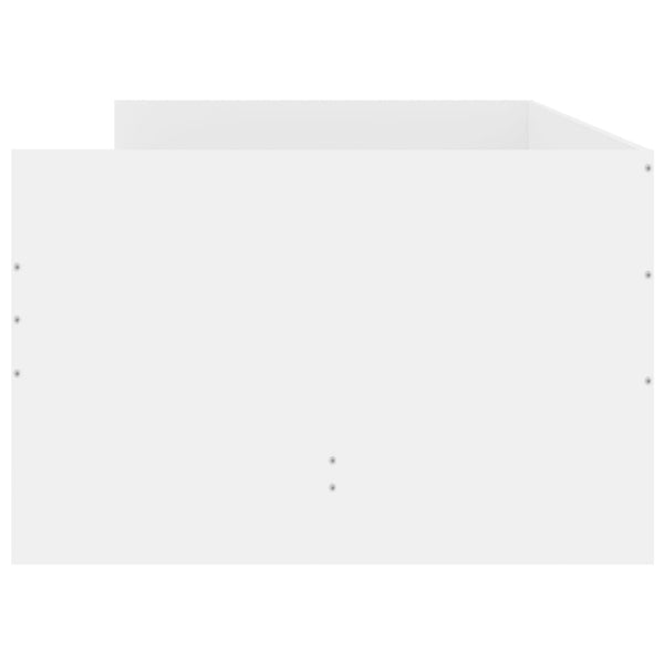 vidaXL Bed Frame with Drawers White 90x200 cm