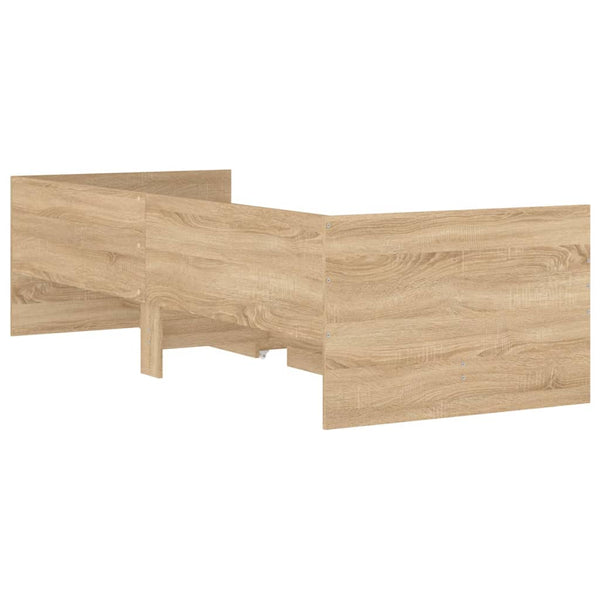 vidaXL Bed Frame with Drawers Sonoma Oak 90x200 cm