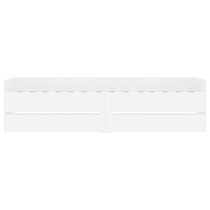 vidaXL Bed Frame with Drawers White 90x190 cm