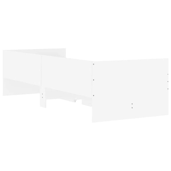 vidaXL Bed Frame with Drawers White 90x190 cm