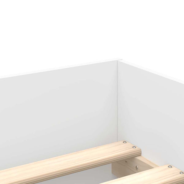 vidaXL Bed Frame with Drawers White 90x190 cm
