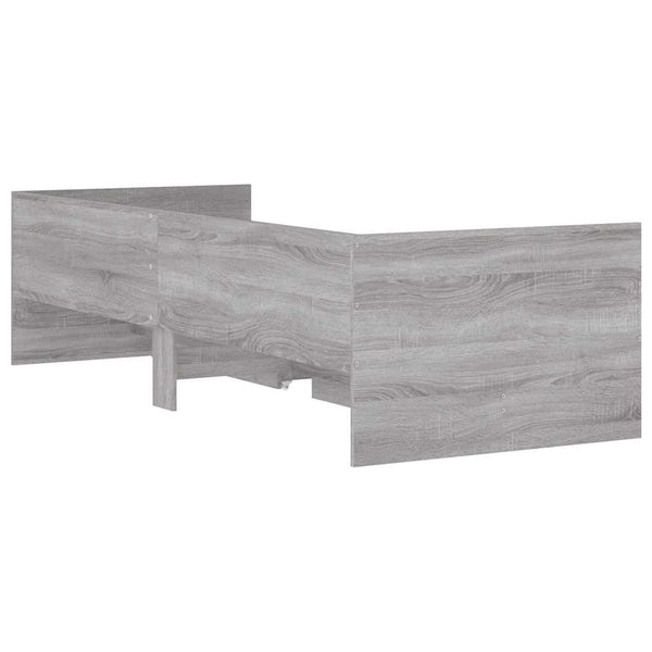 vidaXL Bed Frame with Drawers Grey Sonoma 90x190 cm