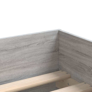 vidaXL Bed Frame with Drawers Grey Sonoma 90x190 cm