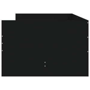vidaXL Bed with Drawers Black 75x190 cm