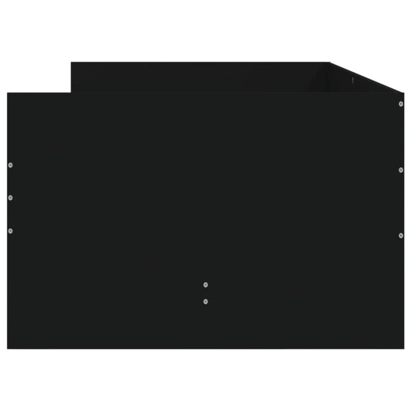 vidaXL Bed with Drawers Black 75x190 cm