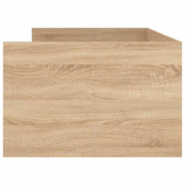 vidaXL Bed with Drawers Sonoma Oak 75x190 cm