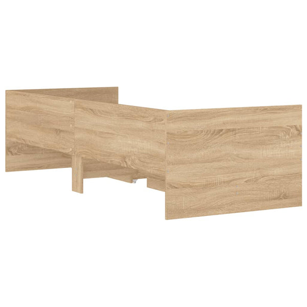 vidaXL Bed with Drawers Sonoma Oak 75x190 cm