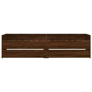 vidaXL Bed with Drawers Brown Oak-look 75x190 cm