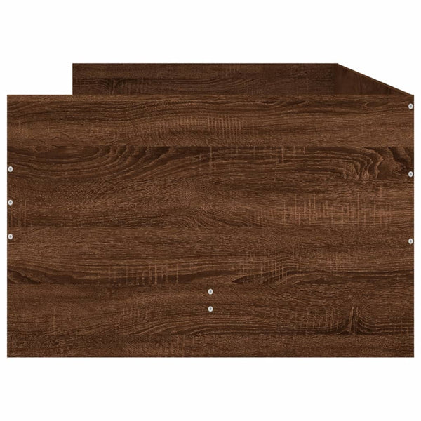 vidaXL Bed with Drawers Brown Oak-look 75x190 cm