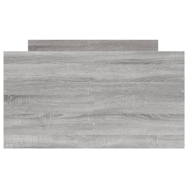 vidaXL Bed with Drawers Grey Sonoma 75x190 cm