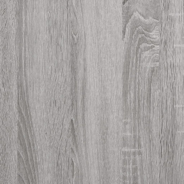 vidaXL Bed Frame with Headboard Grey Sonoma 200x200cm Engineered Wood