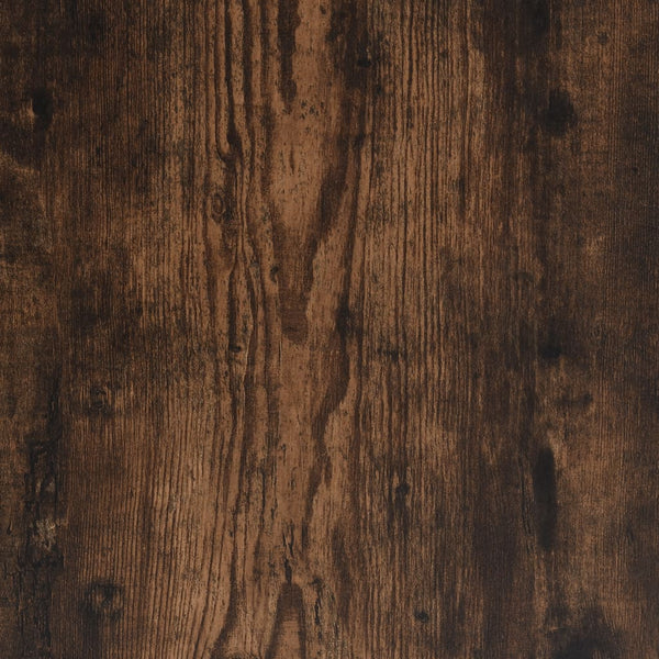 vidaXL Bed Frame with Headboard Smoked Oak 120x190 cm Engineered Wood