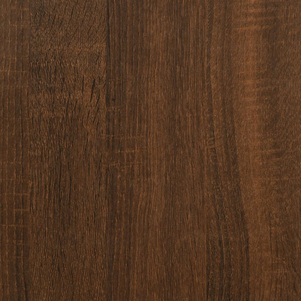 vidaXL Bed Frame with Headboard Brown Oak-Look 120x200 cm