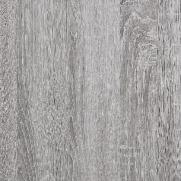 vidaXL Bed Frame with Headboard Grey Sonoma 135x190 cm