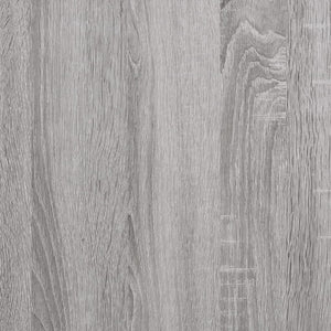 vidaXL Bed Frame with Headboard Gray Sonoma 120x190 cm