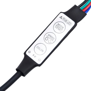 vidaXL Bed Frame with Headboard and LED Light White 180x200 cm