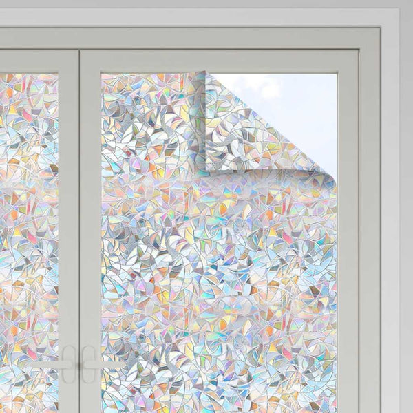 vidaXL Window Films 5 pcs. Frosted 3D Rainbow Pattern PVC