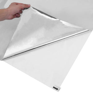 vidaXL Sun Protection Films 5 pcs. Static Reflective Silver PVC