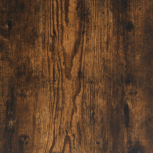 vidaXL Sideboard with LED Lights Smoked Oak 123x37x67 cm